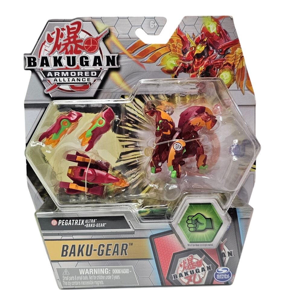 Bakugan Ultra, Pegatrix with Transforming Baku-Gear 3" Collectible Figure NWT